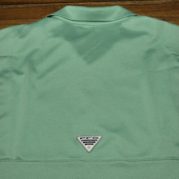 Columbia PFG Fishing Polo - Sea Green - Size Large - Picture 4 of 6